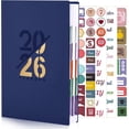thumbnail image 1 of Agenda 2026 Español, A5 Planificr Diario, Organizr Diario de Enero a Diciembre 2026, Planificr Semanal, con 5 Pegatinas de Colores, para Mujer y Hombre, para Oficina, Escuela (Azul rey), 1 of 4