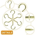 thumbnail image 3 of 100 Pcs 3/4" Ceiling Cup Hooks - Gold Self-Tapping Screws, 3 of 7