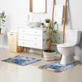 thumbnail image 6 of Yayeee Bath Rug for Bathroom Floor Non Slip Contour Fluffy Soft Absorbent Mat, 20"x24", Floral Window, 6 of 7
