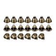 thumbnail image 1 of Campanas colgantes pequeñas de bronce, campanillas artesanales rústicas de metal para colgar. 20 piezas, 1 of 7