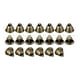 thumbnail image 1 of Cascabeles pequeños de bronce, diseño vintage, decorativos, rústicos, colgantes, para hacer tú mismo. 20 piezas, 1 of 7