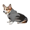 thumbnail image 7 of Fotbe Bloody Hand Behind Print Small Dog Sweater Hoodies Pet Grey Hooded Soft Fleece Sweatshirts with Pocket Fall Winter Puppy Cat Sweaters Warm Clothes-Small, 7 of 7