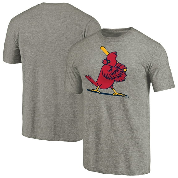 Men's Ash St. Louis Cardinals Cooperstown Collection Forbes Tri-Blend T-Shirt