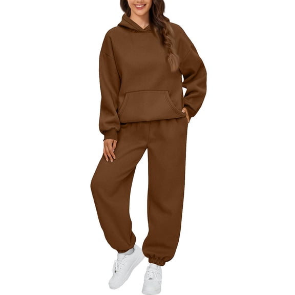 Sweatsuits Women 2 Piece Outfit Comfort Jogger set Hoodie and Sweatpants Set Matching Sweat Sets Fall Sweatset