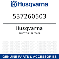 Husqvarna Genuine OEM Throttle Trigger for 455 Rancher Chain Saw - 537260503