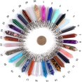 thumbnail image 3 of Angelstones 12pcs Big Semi-Precious Gemstone Crystal Healing Hexagonal Point Pendant Bead, 3 of 3