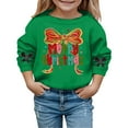 thumbnail image 4 of MEZZALL Child Christmas Print Girls Casual Crewneck Sweatshirt Festive Holiday Tops For Toddlers And Youth Cozy Long Sleeve Winter Dailywear, 4 of 4