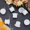 thumbnail image 4 of 8PCS Platic Window Curtain Rod Covers White Ends Curtain Caps 28mm Inner Diameter Column Drapery Pole Finials Curtain Heads for DIY, 4 of 9