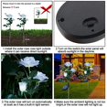 thumbnail image 2 of OUSITAID Solar Decorative Stake Rose Flower Lights for Yard Outdoor Porch Garden Memorial Cemetery Backyard Decor Flower Bed Decoration (2 Pack,White), 2 of 7