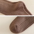 thumbnail image 5 of Cathalem Everyday Cable Crew Sock Ankle Plantar Fasciitis Arch Support Running Socks for Athletic,Coffee S, 5 of 5