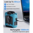 thumbnail image 3 of Ventilador de cintura portátil Morsisho recargable de 10000 mAh con linterna, 3 of 7