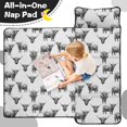 thumbnail image 4 of Highland Cow and Head Print Teens Toddler Nap Mat with Pillow, Sleeping Mat Bag for Preschool Daycare 51"x22", 4 of 6