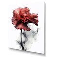 thumbnail image 2 of Designart "Crimson Carnation On Black And White Ink" Carnations Wall Art Prints, 2 of 7