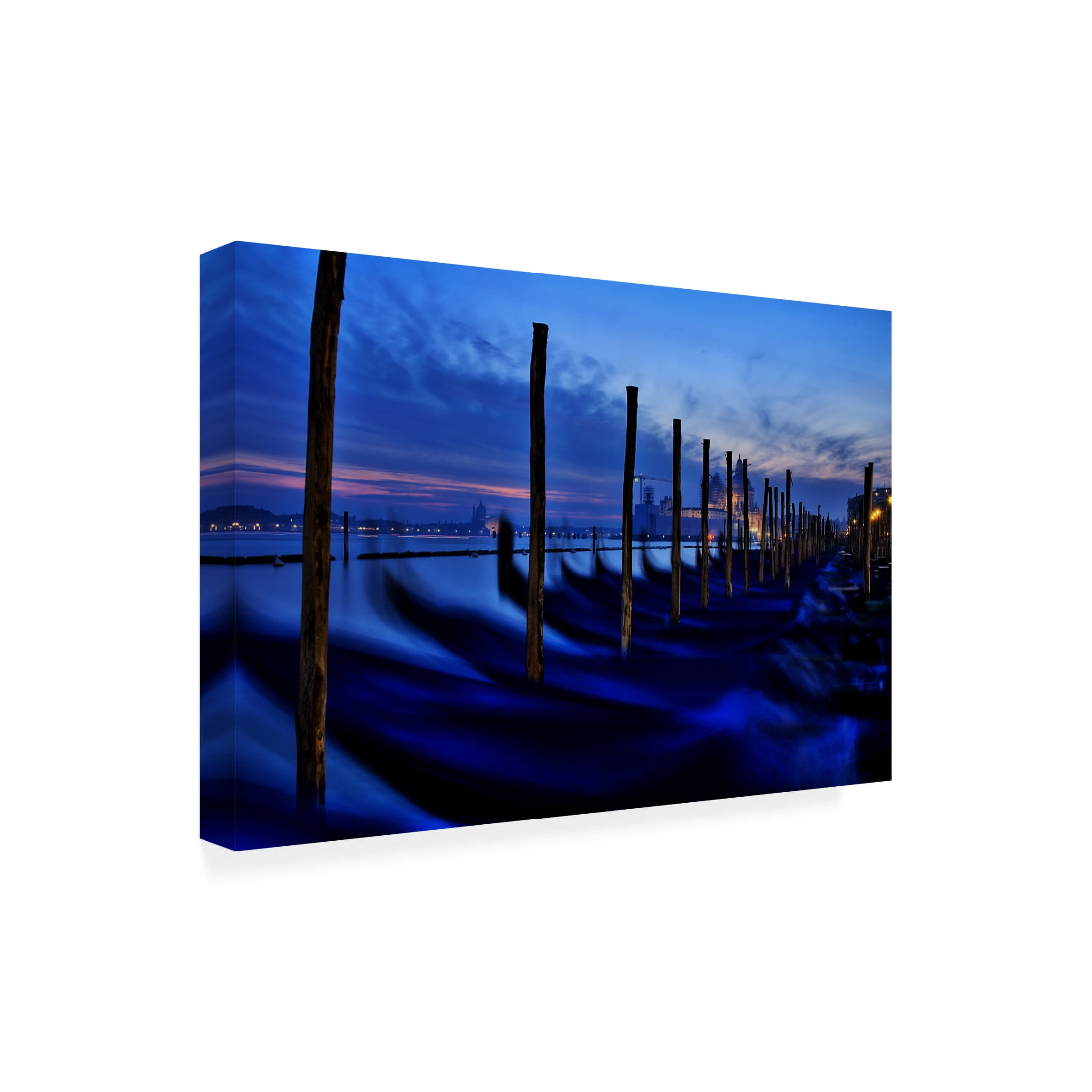 Canvas Wall Art - Ferry Kana 'Ghosting' Wall Art for Living Room, Bedroom, or Office Décor by Trademark Fine Art - 24 x 16 Inches