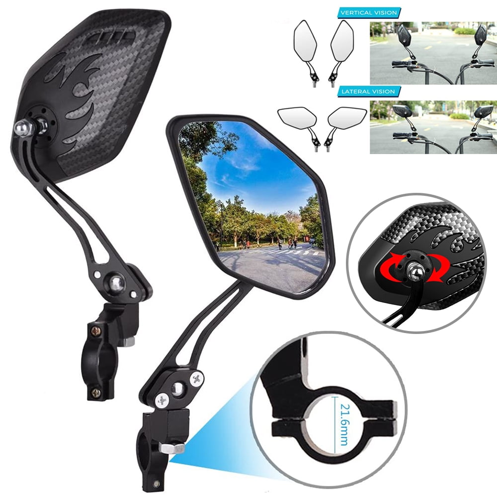 Bike Mirror, 1 Pair Wide Angle Bicycle Cycling Rear View Mirror