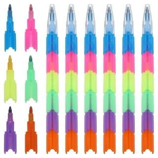12Pcs Buildable Crayons Colorful Crayon Stacking Crayons for Kid School  Supplies