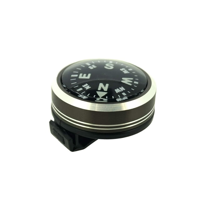 Sun Company WristLock - Brújula de muñeca de aluminio para reloj o pulsera de paracord | Diseño de bloqueo con clip | Accesorio para Camping Senderismo Navegación