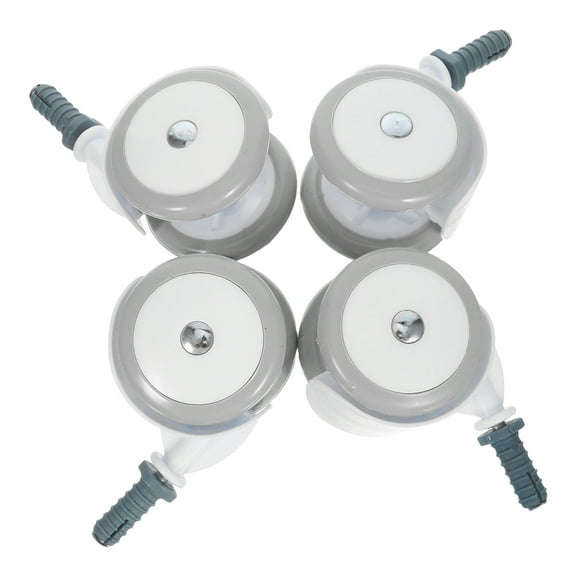 DRAFIDEEP 4-Pack Replacement Stroller Wheels with Smooth Rolling Grey Plastic for Infant and Parent Use