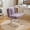 Violet + faux fur + American Design + Classic + Modern, variant on 26.4 Inch Extra Wide Ergonomic Office Chair, Plush Faux Rabbit Hair Adjustable Swivel Vanity Chair with Metal Base, Violet