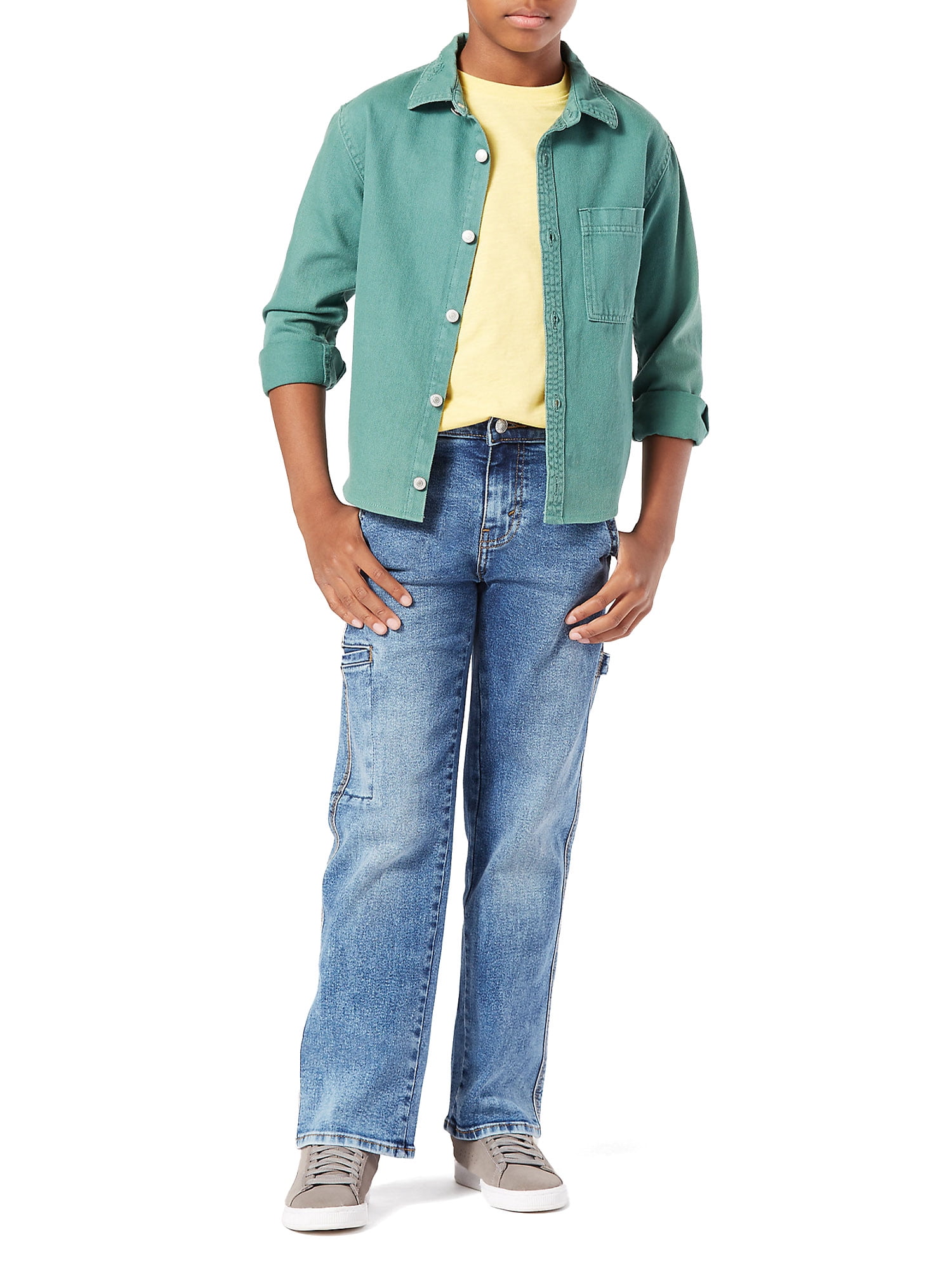 Signature By Levi Strauss & Co. Boys Loose Carpenter Jeans, Sizes 4-18
