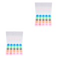 thumbnail image 1 of jesticaly 25 Pcs/Box Empty Bobbin Set DIY Crafting Sewing Machine Plastic Spools Thread Organizer 25 Grids Bobbin Storage Box Sewing Tool 2Set, 1 of 6