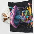 thumbnail image 6 of Rocae Colorful Mushroom for Pet Blanket Dog Blanket Cat Blanket Soft Sleep for Small Medium Pet-Medium, 6 of 8