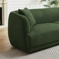 thumbnail image 4 of Venar Mid-Century Modern Living Room Luxury Fabric Linen Couch in Green, 4 of 6