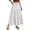 White, variant on Ediodpoh Women's Skirts Summer Linen Solid Color A Line Wrap Skirt with Drawstring Flowy Boho Ruffle High Waist Beach Maxi Skirts Beige S
