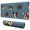 French Bulldogs Blue, variant on Long Mouse Pads for Desk,Dachshund and Flower Desk Mats on Top Of Desks, Desk Mouse Pad Extra Large with 3mm Non-Slip Base and Stitched Edge for Gaming,Office,Work,Home 31.5"x11.8"