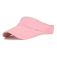 thumbnail image 6 of AHMOMEI Classic Cotton Sun Visor Hat, Adjustable Wide Brim Sport Visor for Women Men, Ideal for Tennis, Golf, Running, Beach & Outdoor Activities (Pink), 6 of 7