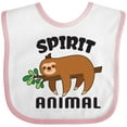 thumbnail image 3 of Inktastic My Spirit Animal is a Sloth with Sloth Illustration Boys or Girls Baby Bib, 3 of 4