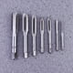thumbnail image 3 of Juego de 7 machos de roscar con ranuras rectas, brocas de enchufe, herramientas manuales para trabajar el metal, cortador de agujeros en espiral (plata), 3 of 7