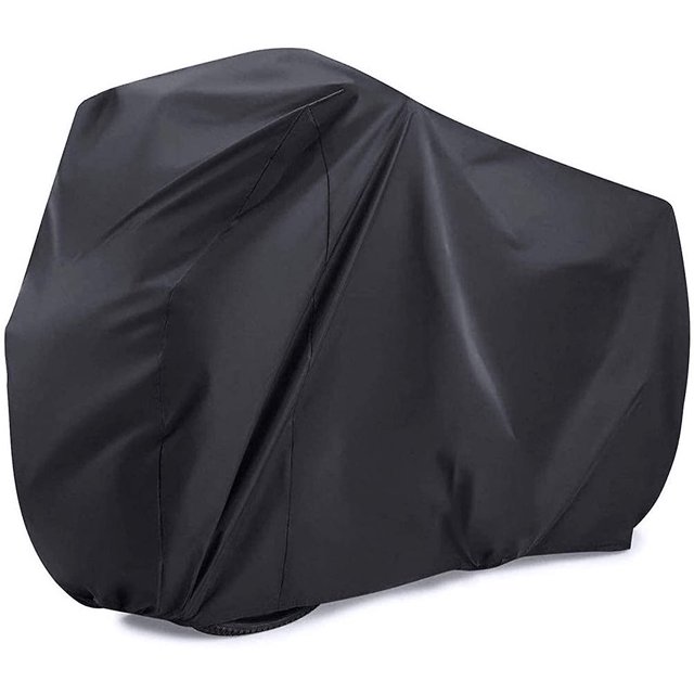Funda para 2 bicicletas ZHCH negra 210D impermeable antipolvo resistente a la lluvia y a los rayos UV 200x90x110cm