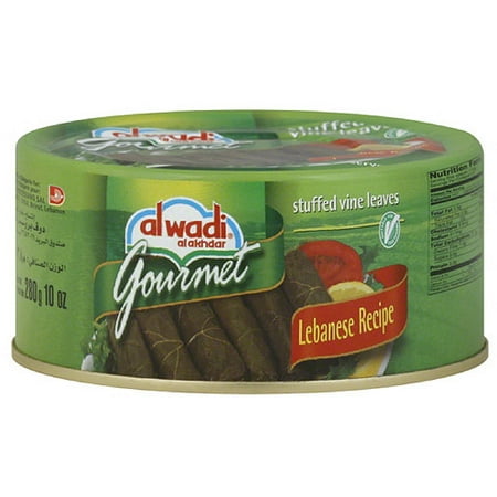 Al Wadi Al Akhdar Gourmet Stuffed Vine Leaves, 10 oz, (Pack of 12)