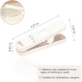 thumbnail image 4 of GHSDFBB Strong Plastic Clothespins-16 Pack Heavy Duty Laundry Clothes Pins, Strong Clips, Non-Slip Clothes Pegs, Chip Clips, Hanger Clip, Rustless, Windproof, Heatproof-White&Gray, 4 of 7