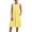 Yellow, variant on Summer Plus Size Sun Dresses for Womens Fashion Solid Color Casual Round-Neck Sleeveless Dress With Pocket