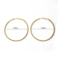 thumbnail image 5 of Hyasfey Gold Oversize Hoop Earrings Chic Plating Alloy Circle Earrings Statement Geometric Jewelry for Women, 5 of 6