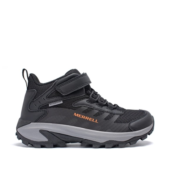 Merrell Enfants Unisexe Moab Speed 2 Mid A/C Wtprf en Noir Orange, 1 US