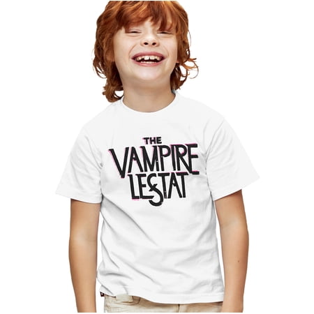 The Vampire Lestat Logo Light Kids T Shirt for Youth Boys and Girls White Large