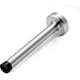 thumbnail image 1 of Door Stops, 6 Inch Long Door Stopper, Wall Mount, Heavy Duty Solid Black Doorstop Brushed Stainless Steel With Soft Rubber Bumper Tips, 1 of 5