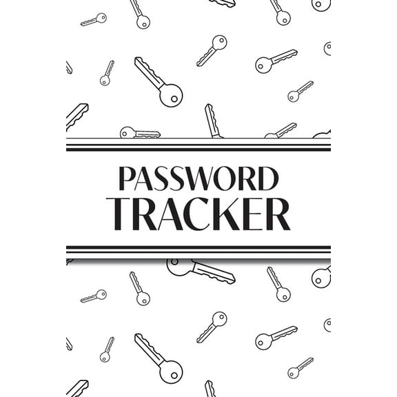 Password Tracker (White Keys): 6"x9" Alphabetical Password Logbook for Easy Organization, (Paperback)