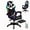Black, variant on Xinwanna Gaming Chair with Compatible Speakers and LED Lights, Ergonomic Massage Computer Gaming Chair with Height Adjustable, Video Game Chair High Back with Lumbar Support (Purple)