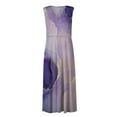 thumbnail image 5 of Titcea Summer Dresses for Women 2026 Deep V Neck Sleeveless Wrapped Chest Flowy Maxi Dresses Fashion Printed Casual Elegant Dresses, Gifts for Mom/Her, 5 of 5