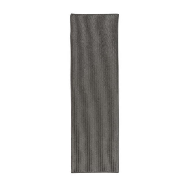 Colonial Mills Rug PU54R030X072S All-Purpose Mudroom Braided Runner Harbor Grey - 2 ft. 6 in. x 6 ft.