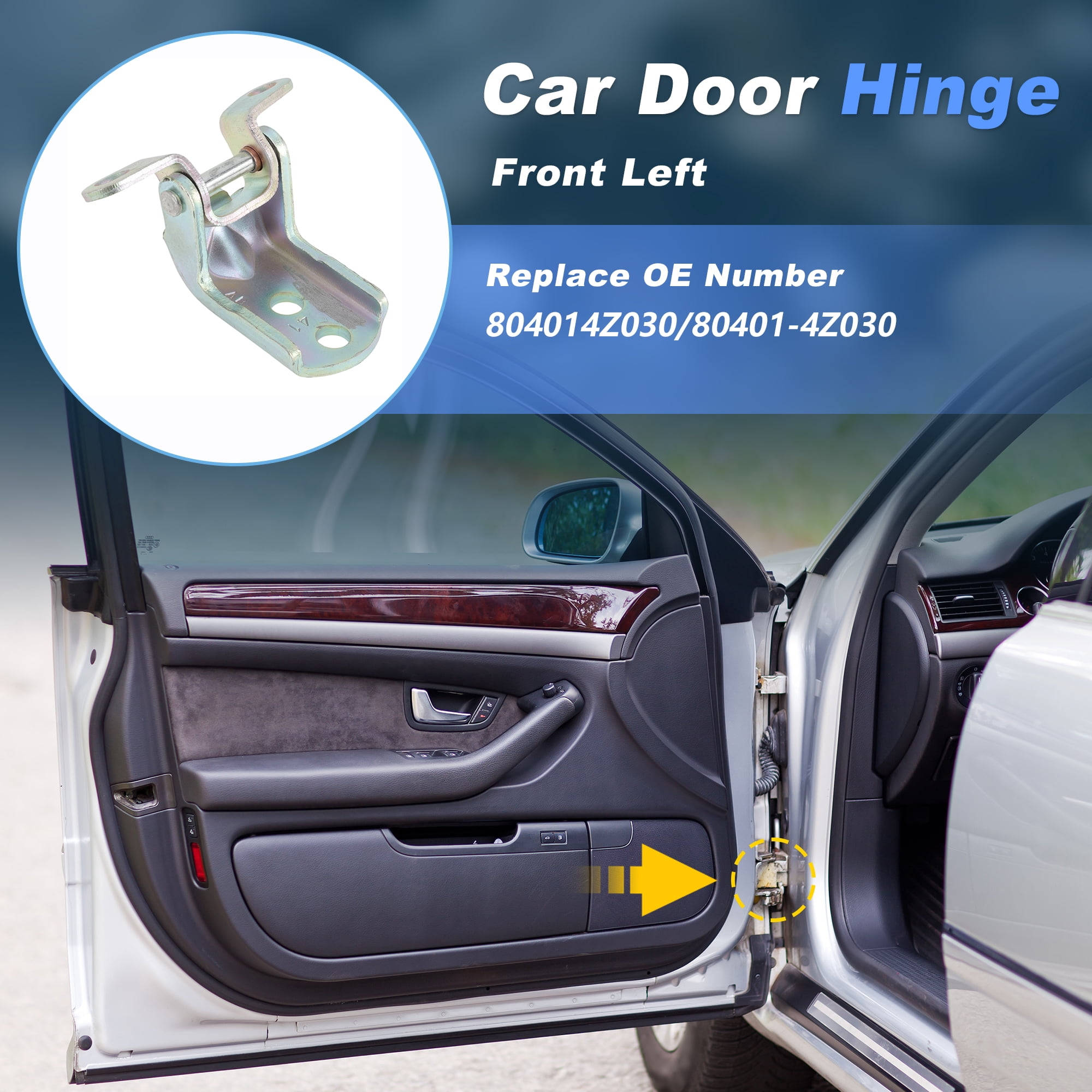 Unique Bargains Front Left Door Hinge Assembly for Nissan Armada Titan 2005-2018