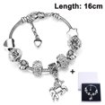thumbnail image 1 of Shiny Crystal Rhinestone Charm Bracelet Bangle with Unicorn Pendant Gift Box Card Set for Women Girls, 1 of 9