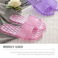 thumbnail image 2 of WRISTBIQUE 1 Pair Fashionable Hotel Slippers Women Breathable PVC Reusable for Indoor Use, 2 of 6