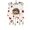 #9-Fall Animal Suncatcher Hanging Decor, variant on Fall Animal Suncatcher Hanging Decor, 7.87 Inch Stained Glass Style Plastic Window Ornament with Turkey Cow Hedgehog Designs, Thanksgiving Wall Decor