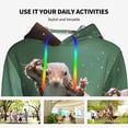 thumbnail image 4 of Daiia Squirrel Pattern Women's Fashion Hoodies & Sweatshirts with Kangaroo Pocket Hooded Sweatshirt with Eye-catching Drawstrings-XX-Large, 4 of 7