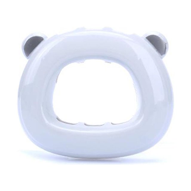 Adorable oso de dibujos animados soporte de succión para cepillo de dientes estante para cepillo de dientes para el baño del hogar (gris)